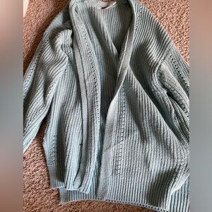 Free people aqua nightingale cardigan